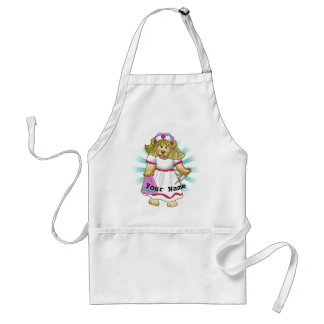 Tablier Betsy Bear Nurse custom name Apron