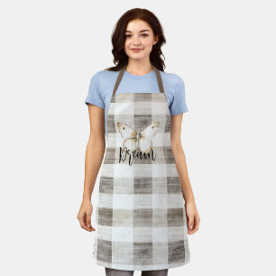Tablier Beurre Crème Plaid