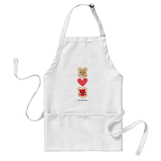 Tablier Beurre d'arachide et gelée (customizable0 (Devant)