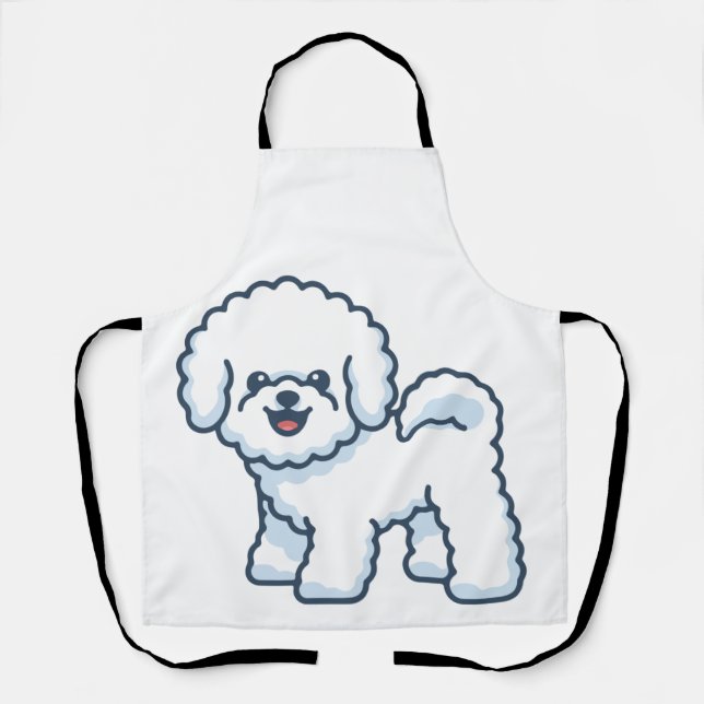 Tablier Bichon frisé (Recto)
