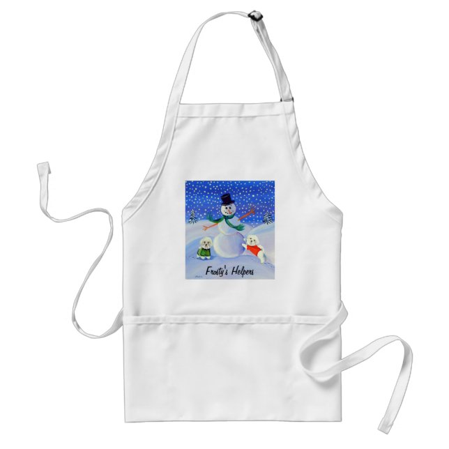 Tablier Bichon Frise Apron (Devant)