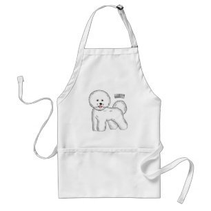 Tablier Bichon frise dog dessin animé