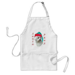 Tablier Bichon Frise Père Noël Paws