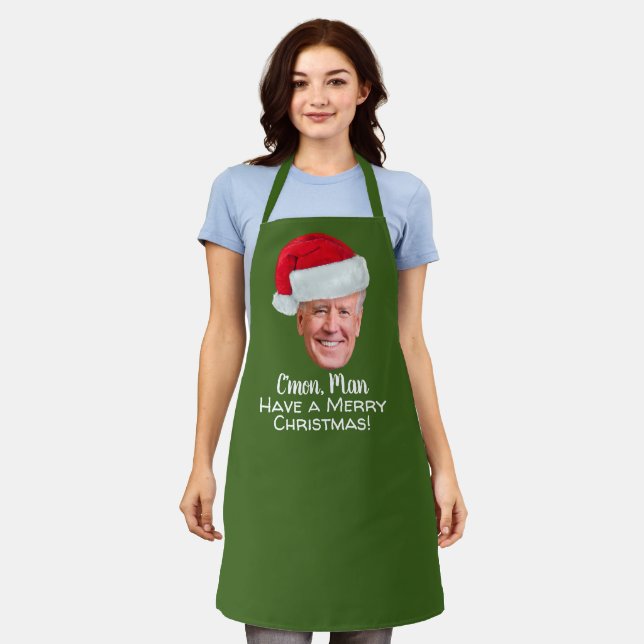 Tablier Biden Harris 2020 - Joe Santa Hat - C'mon Man (Porté)