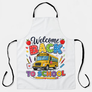 Tablier Bienvenue à bord du bus scolaire pour le premier j