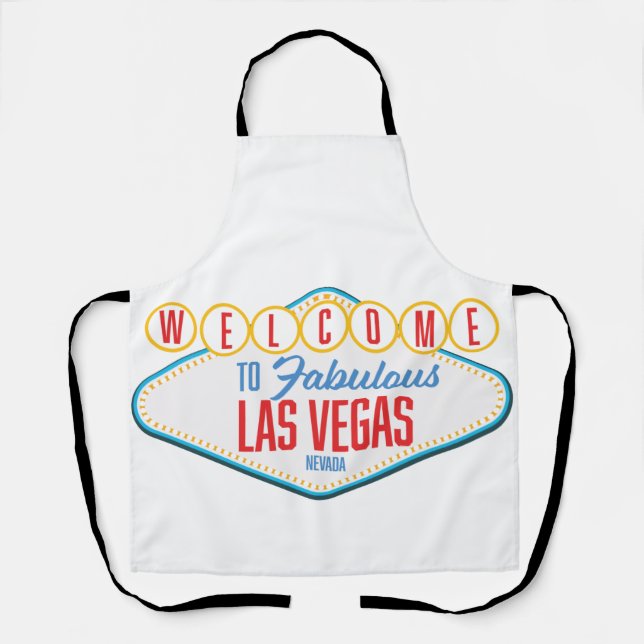 Tablier Bienvenue à la fabuleuse Las Vegas (Recto)