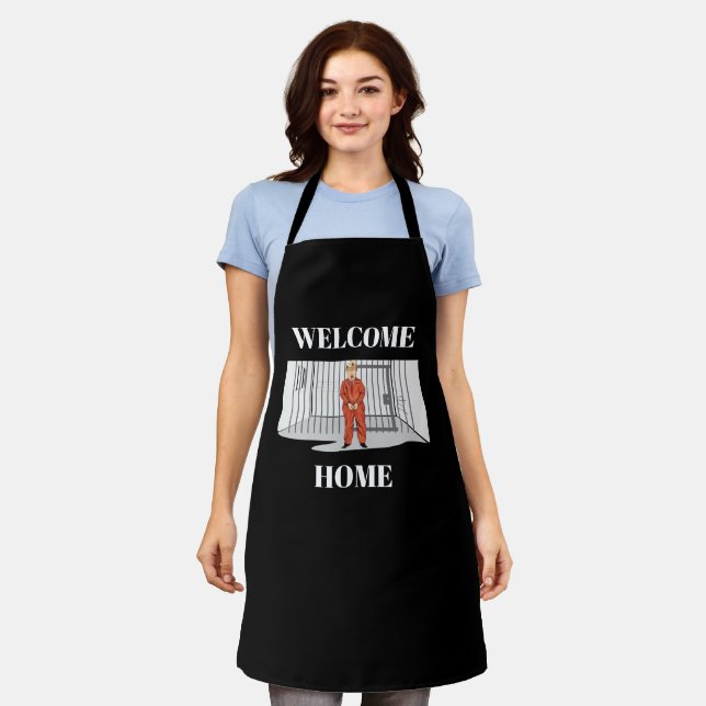 Tablier Bienvenue à la maison (Porté)