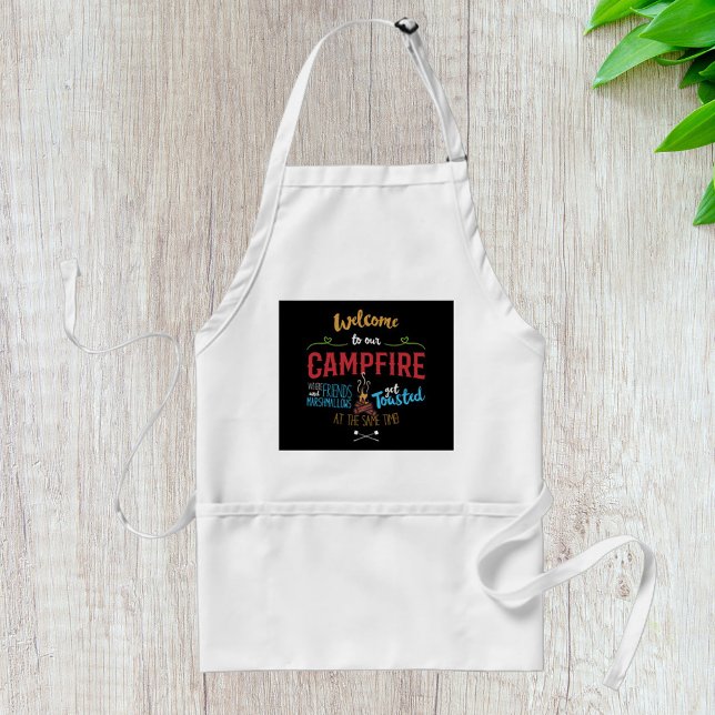 Tablier Bienvenue à notre feu de camp (Créateur téléchargé)