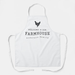 Tablier Bienvenue dans notre ferme Pays Poulet rustique