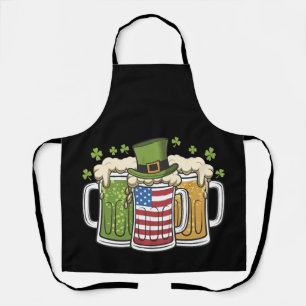 Tablier Bière Irlandaise Irlande États-Unis Drapeau Améric