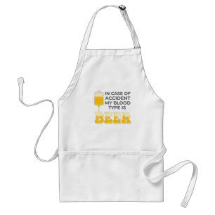 Tablier Bière Lover Cadeau Mon sang est Bière Cadeau