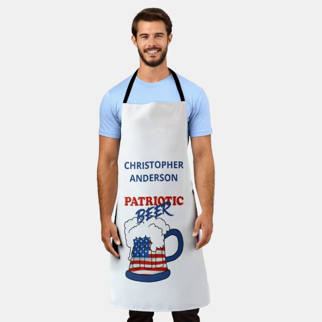 Tablier Bière patriotique (Porté)