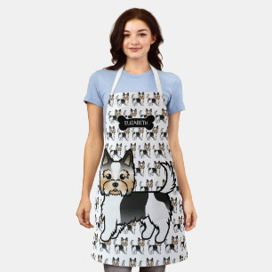 Tablier Biewer Terrier Yorkie Cute Chiens de dessin & Nom