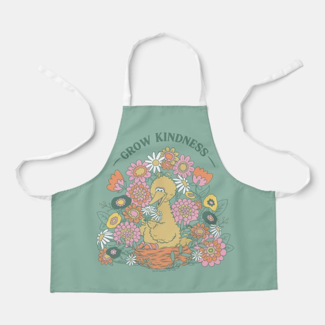 Tablier Big Bird | Grow Kindness Floral Graphic (Recto)