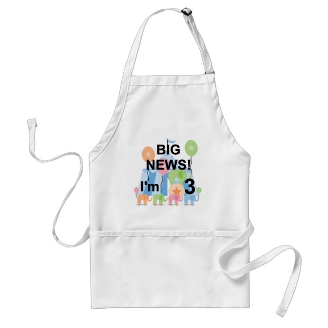 Tablier Big News Circus 3e Anniversaire Tshirts et cadeaux (Devant)