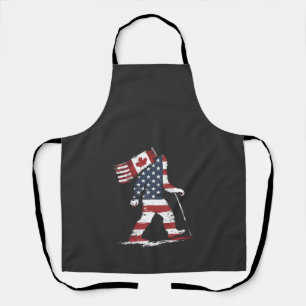 Tablier Bigfoot Holding Canada Flag 51e Trump d'État