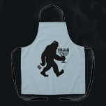 Tablier Bigfoot juif Hanukkah Chanukah Humour Hilarant<br><div class="desc">Bigfoot juif Hanukkah Chanukah Humour Hilarant Menorah Dreidel</div>