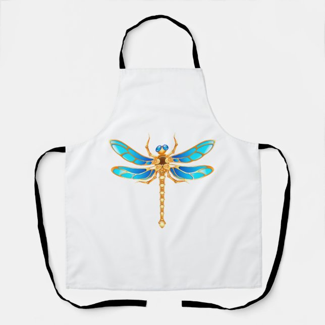 Tablier Bijoux en or libellule insecte vip amusant vectori (Recto)