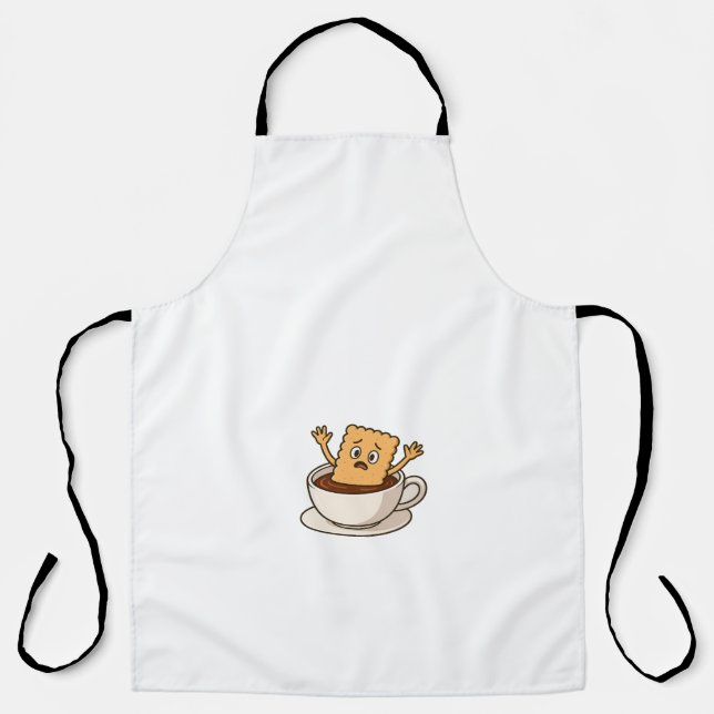 Tablier Biscuit en difficulté dans une coupe de café (Recto)