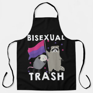 Tablier Bisexual Trash Gay pride Rainbow LGBT Raccoon