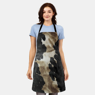 Tablier Black Champagne Gold Cowboy Cowgirl Cowhie