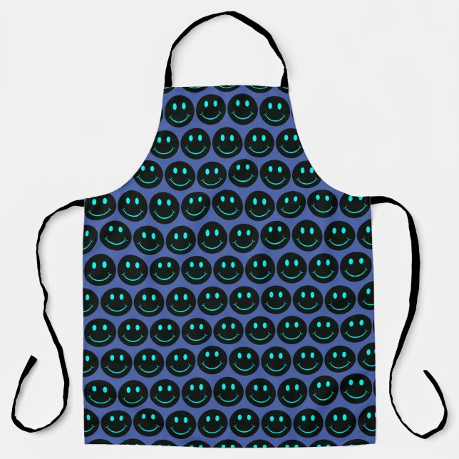 Tablier Black Happy Face (Recto)