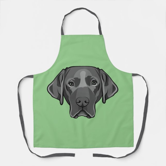 Tablier Black Lab Labrador Retriever Chien Design (Recto)