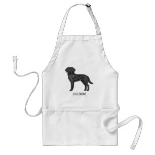 Tablier Black Labrador Retriever mignon chien avec nom per
