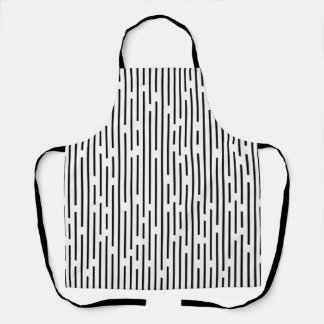 Tablier Black Line Geometric Pattern