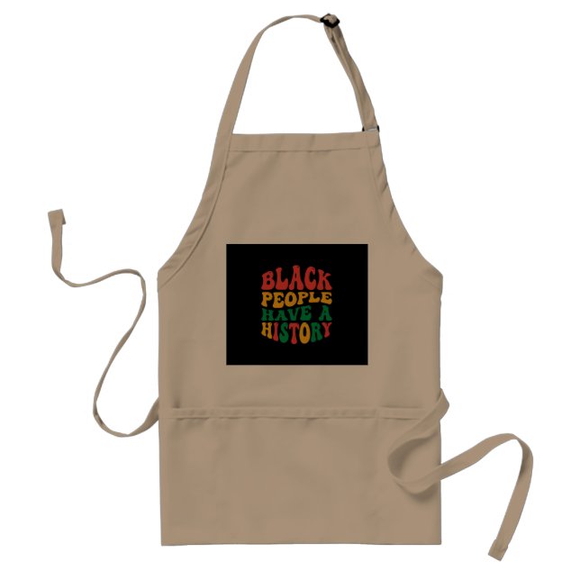 Tablier black_people_have_a_history_01 (Devant)