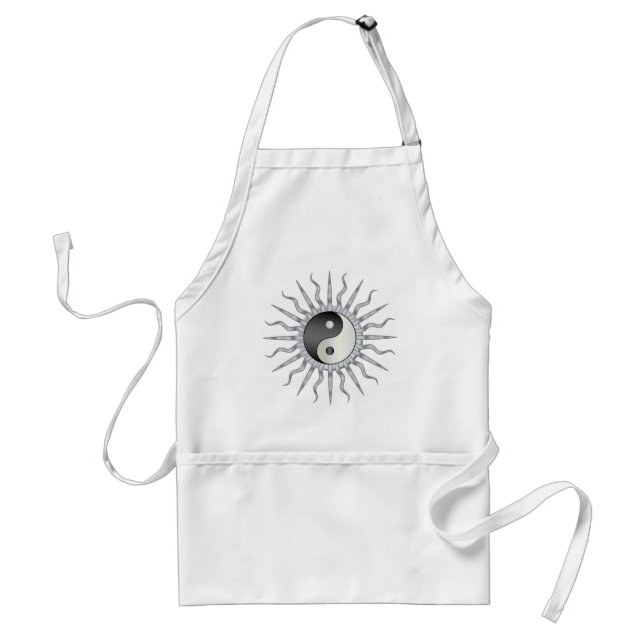 Tablier Black Starburst Yin Yang (Devant)