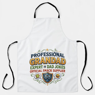 Tablier Blagues et snacks de grand-père professionnel