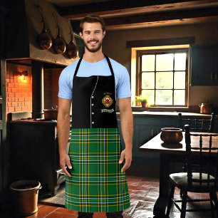 Tablier Blake Irish Shield & Tartan Personnalisé Kilt