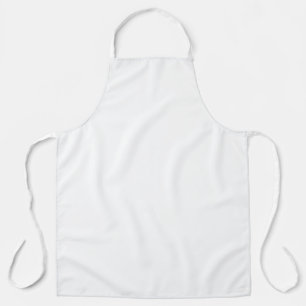 Tablier Blanc Classique Uni Et Simple Couleur Unie
