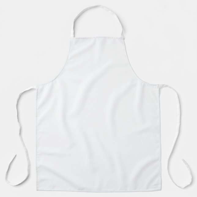 Tablier Blanc Classique Uni Et Simple Couleur Unie (Recto)