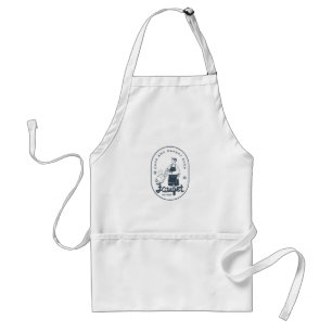Tablier blanc de la boutique de gâteaux et de boul
