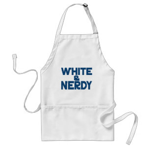 Tablier Blanc et Nerdy