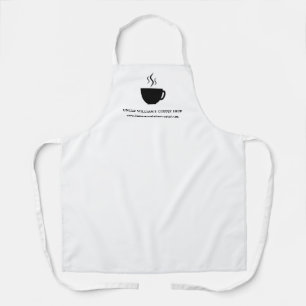 Tablier BLANCHE Café Café Café Café Cup simple et person