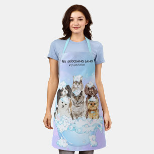Tablier Blanchisserie bleue Toilettage pour chiens et chat
