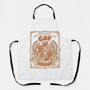 Tablier Blason de chat royal Chat Héraldique Armoiries Vin