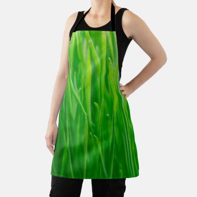 Tablier Blé vert vibrant frais  (Insitu)