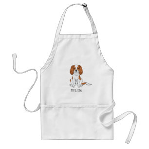 Tablier Blenheim Cavalier King Charles Spaniel & Nom