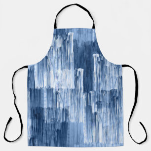 Tablier Bleu Aquarelles : Motif géométrique