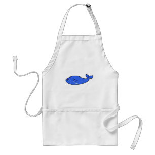Tablier bleu-baleine
