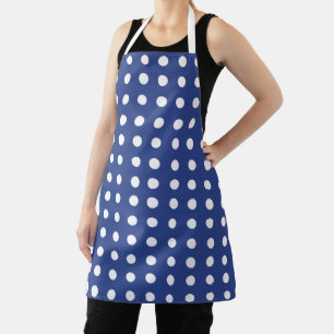 Tablier Bleu Blanc Pois Baker