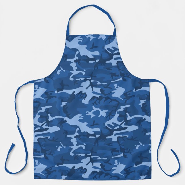 Tablier bleu camouisé (Recto)