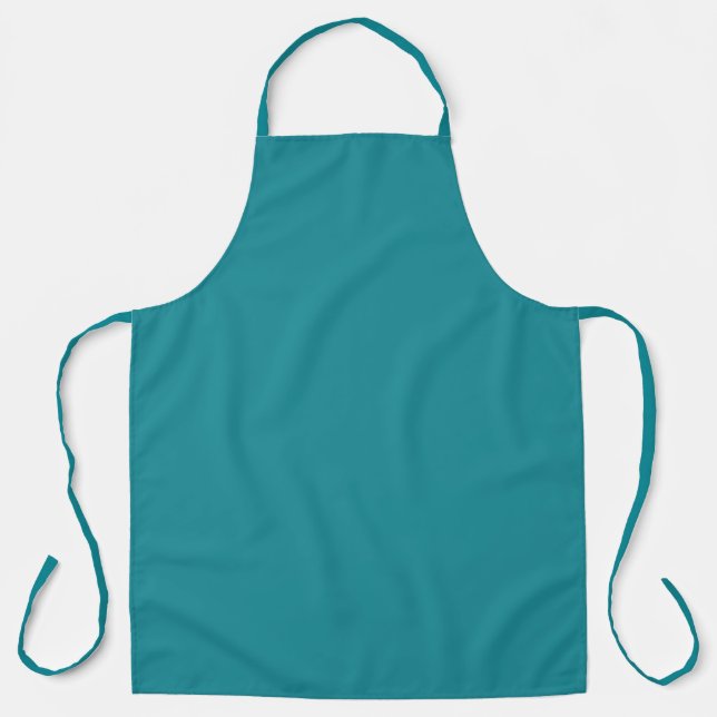Tablier Bleu Cyan Sarcelle Turquoise Saison Printemps Coul (Recto)