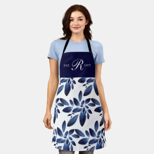 Tablier Bleu de la Marine Monogramme