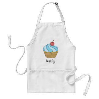 Tablier Bleu deux ton Cupcake Apron