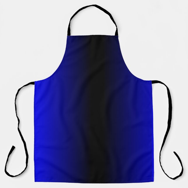 Tablier Bleu électrique solide (Recto)